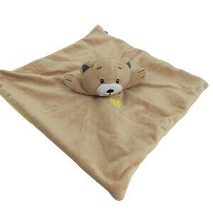 Little Tiger Press Bear Yellow Gingham Lovey Lovie 2012 Heart Security Blanket